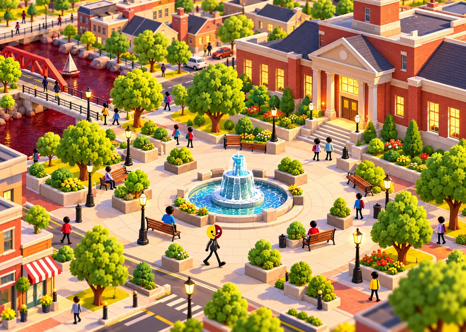 Mardenford, the plaza